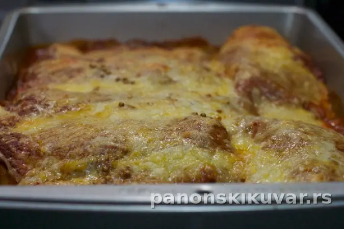 GRATINIRANE PALAČINKE SA POVRĆEM