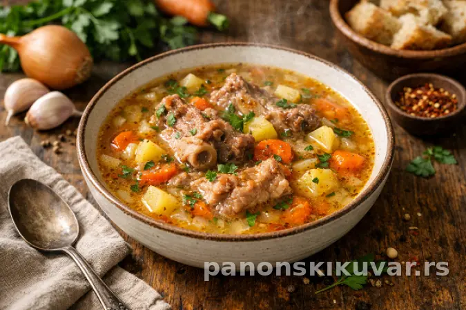 KISELA ČORBA SA SVINJETINOM