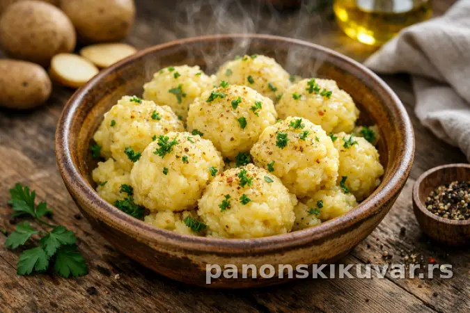KNEDLE OD GRIZA SA KROMPIROM