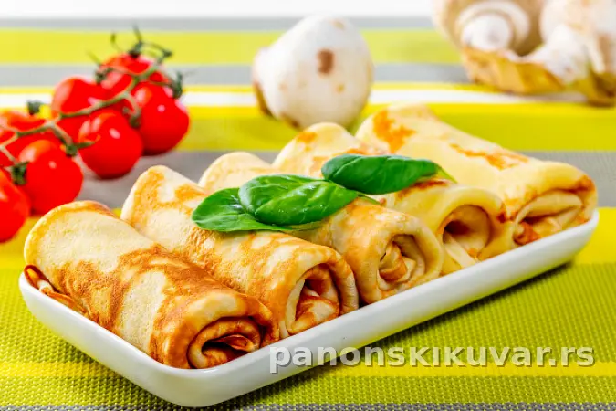 PALAČINKE PUNJENE PEČURKAMA