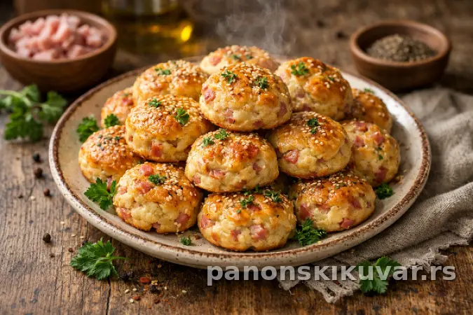 POGAČICE SA SIROM I ŠUNKOM