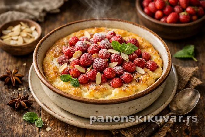 PUDING SA KISELOM PAVLAKOM I LEDENIM JAGODAMA