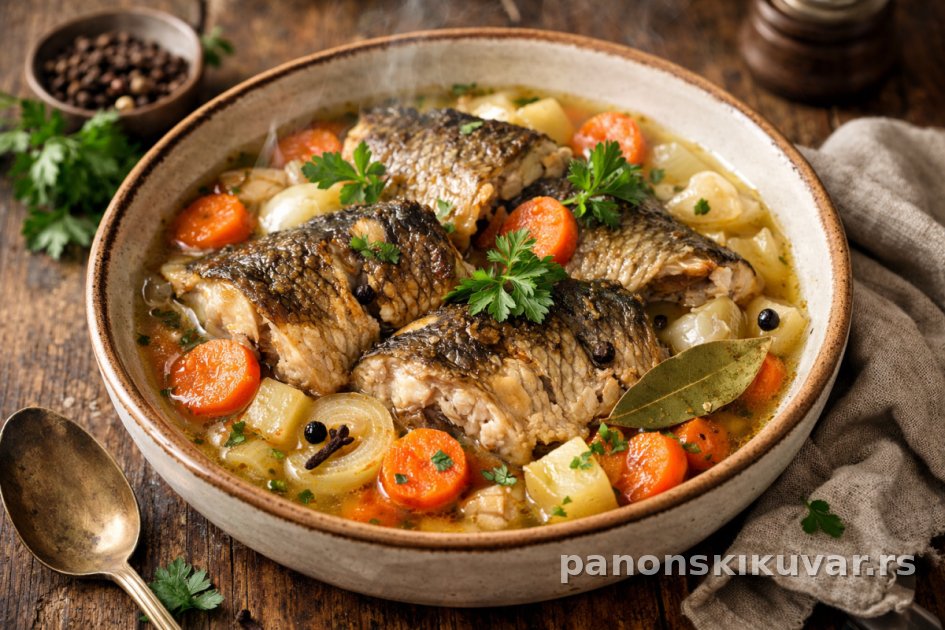Šaran na poljski način – riba u pivu recept | Panonski Kuvar | Panonski ...