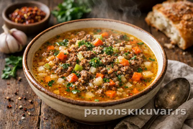 SUPA OD GOVEĐEG MLEVENOG MESA