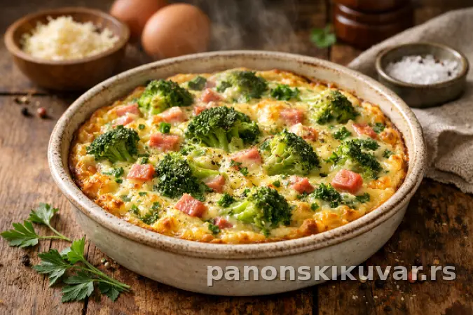 TORTA OD BROKOLIJA I ŠUNKE